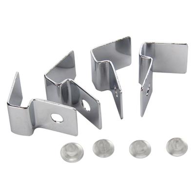 4pcs Stainless Steel Aquarium Glass Fish for Tank Fixed Cover Clip Clamp Holder Fish for Tank Glass Cover Mounting Brack X3UC