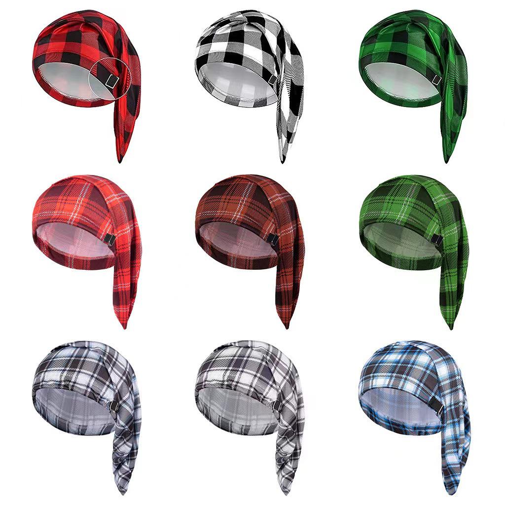 Plaid Retro Christmas Celebration Hat - European & American Style