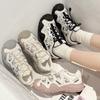 Fashion Fashionable Thick soled Sneakers Summer New Breathable Versatile Soft soled Women's Shoes Mesh Casual Comfortable Women's Shoes