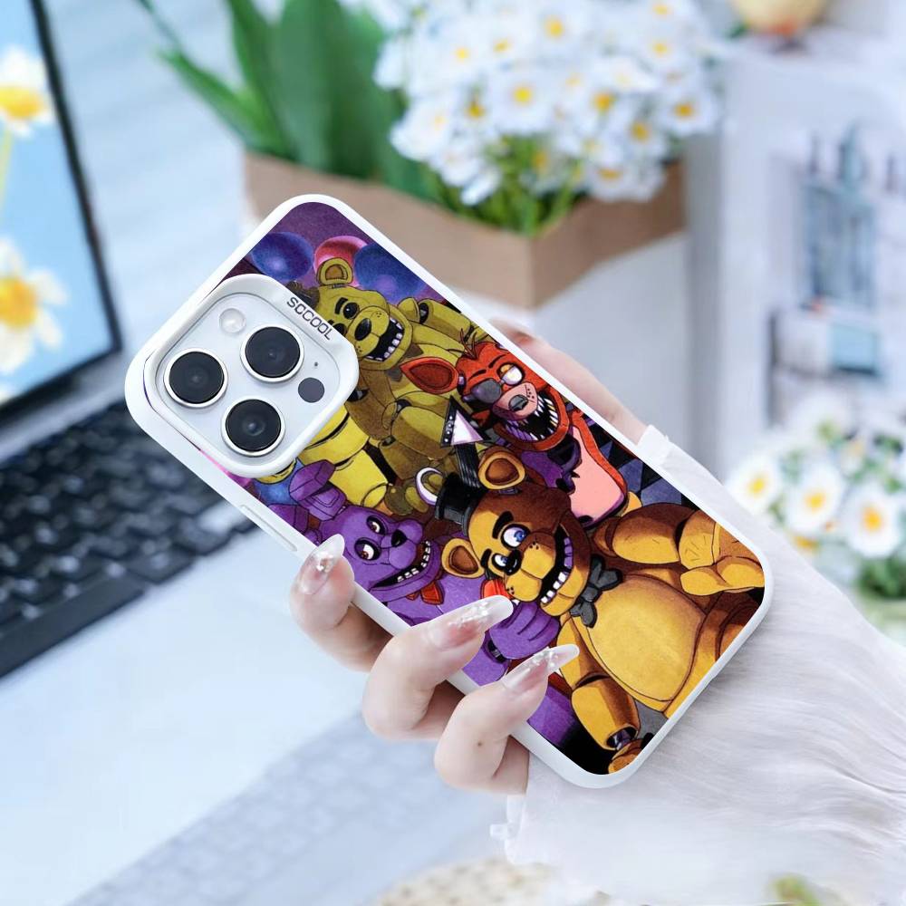 Five Nights at Freddy's  Phone Case For iPhone 16,15,14,13,12,17,Pro,MAX white Matte Shockproof Cover