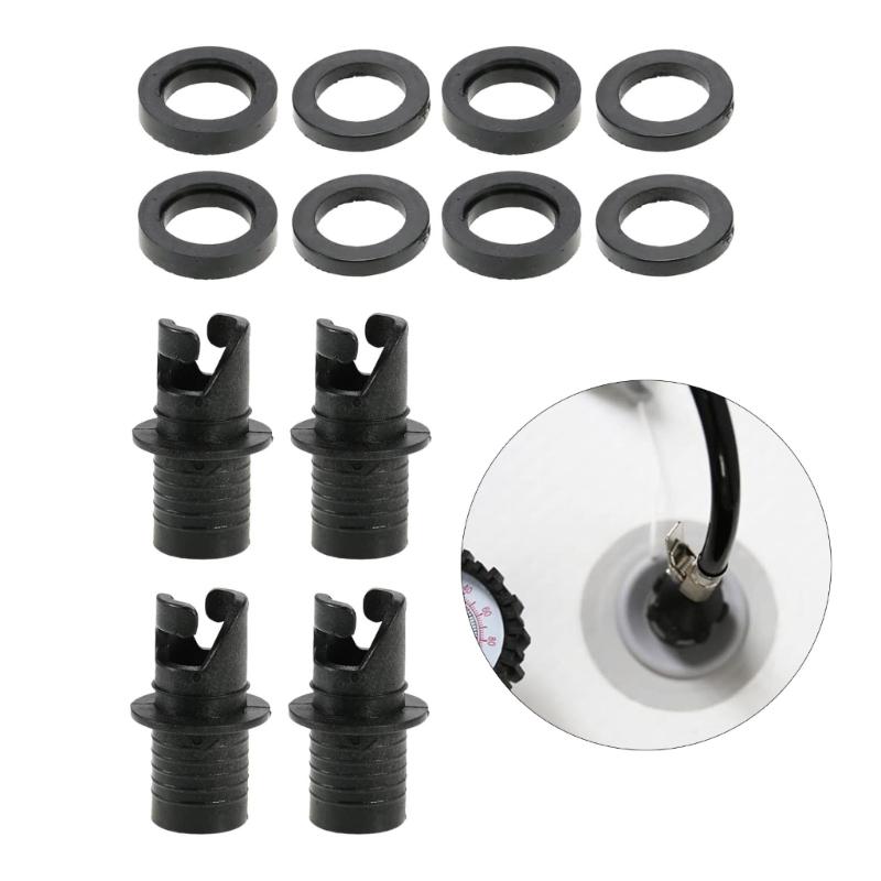 4Pcs Inflatable Kayak Pump Adapter Paddle Board Air Pumps Hose Adapter for Inflatables Foot Pump Kayak Air Valves Adapter