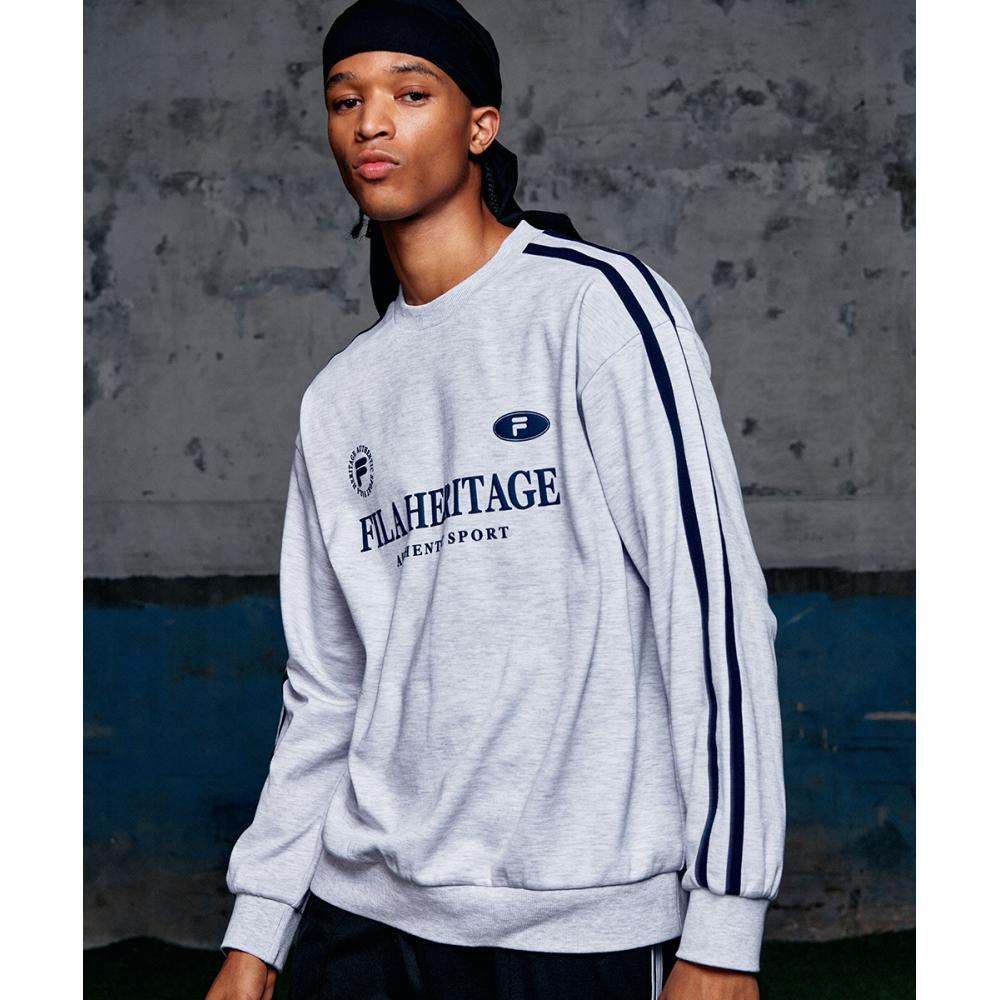 

Толстовка с логотипом FILA New Heritage FE2POF6101XWTM WHITEMELANGE/090