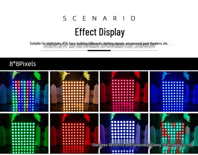 WS2812 Dream Color RGB LED Dot Matrix Flexible Display Screen, Programmable DC5V Full Color Point Light Source.