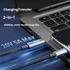 iPYZH 100W PD Fast Charging Type C Cable For iPhone 15 16 17 Galaxy Macbook iPad with Display