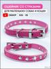Hundehalsband in Rosenrot