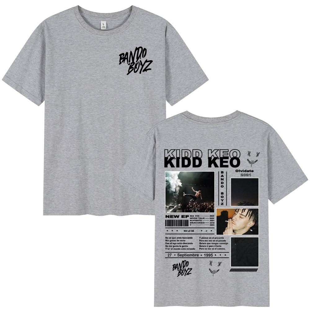 

Rapper Kidd Keo Bando Boyz Tour Merch T-shirts Men Women Fashion Hip Hop Street T-shirt Summer Casual Cotton Oversized T Shirts S