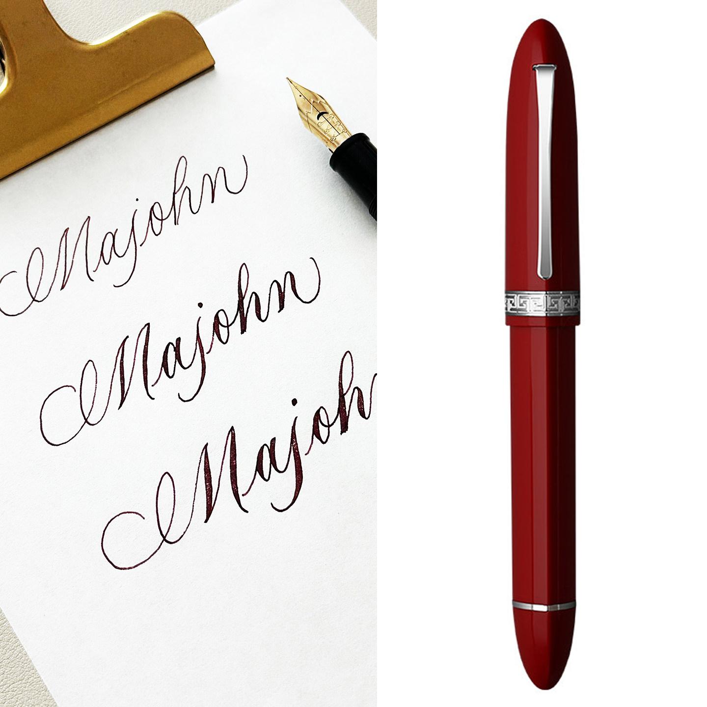 Новая треугольная классическая перьевая ручка MAJOHN V60 с гибким пером Гибкое перо Мягкость пера Flexare Деловой модифицированный письменный инструмент ES ER (as the picture,Flex Nib (0.4-2.0mm))