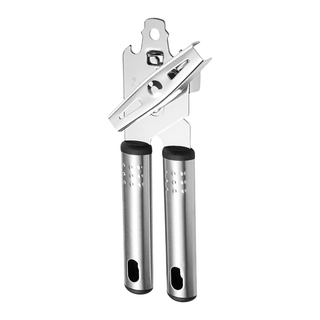 Stainless Steel Can Opener Manual Multi Function Jar Bottle Opener Kitchen Tool Durable Heavy Duty With Comfortable Handle For Easy Use