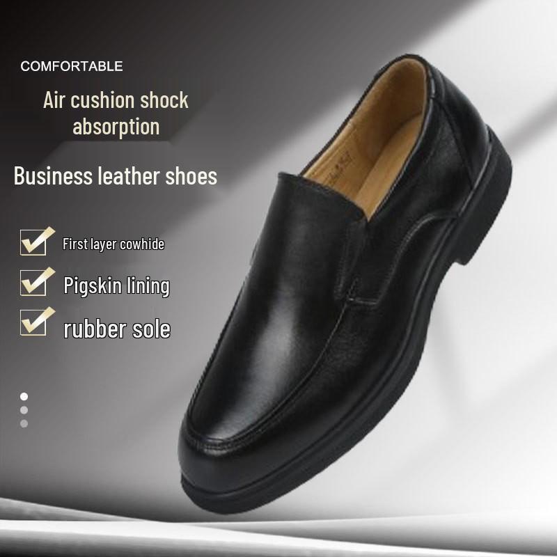 

Мужские легкие рабочие туфли из коровьей кожи - Изолирующие, Универсальные, Повседневная деловая обувь 39 чёрный