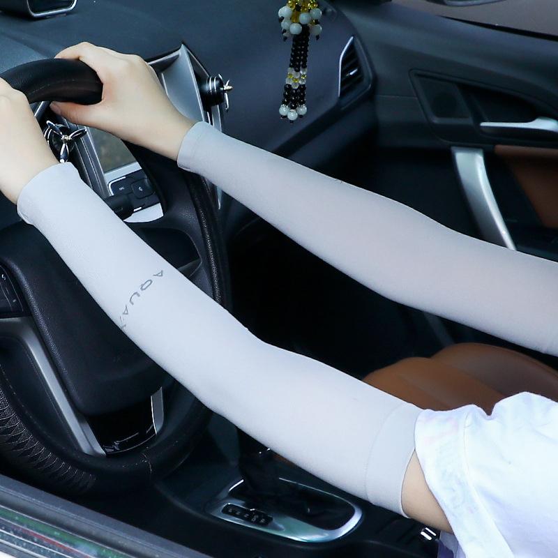 Summer Sun Protection Arm Sleeves Uv Protection Ice Sleeves Arm Protectors For Driving And Cycling Ice Silk Sleeves Unisex