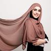 Luxary Design Fashion Women Classic Gradient Colored Cotton Scarf Lady Soft Headscarf Solid Color Shawl Headscarf Muslim Scarf