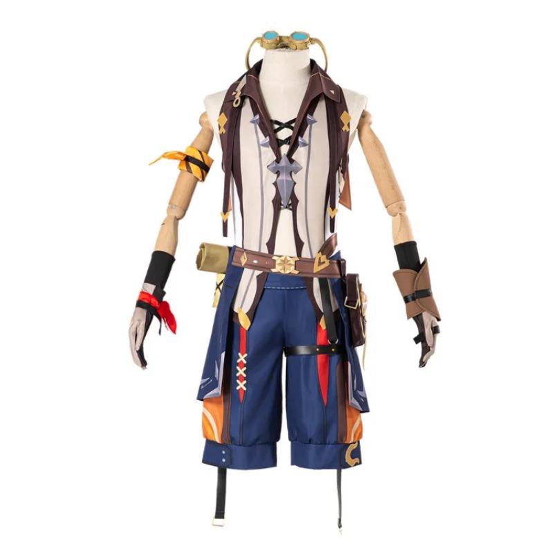 Игра Genshin Impact Косплей Костюмы Беннетт Испытание огнем Косплей Костюм Униформа — фото 3