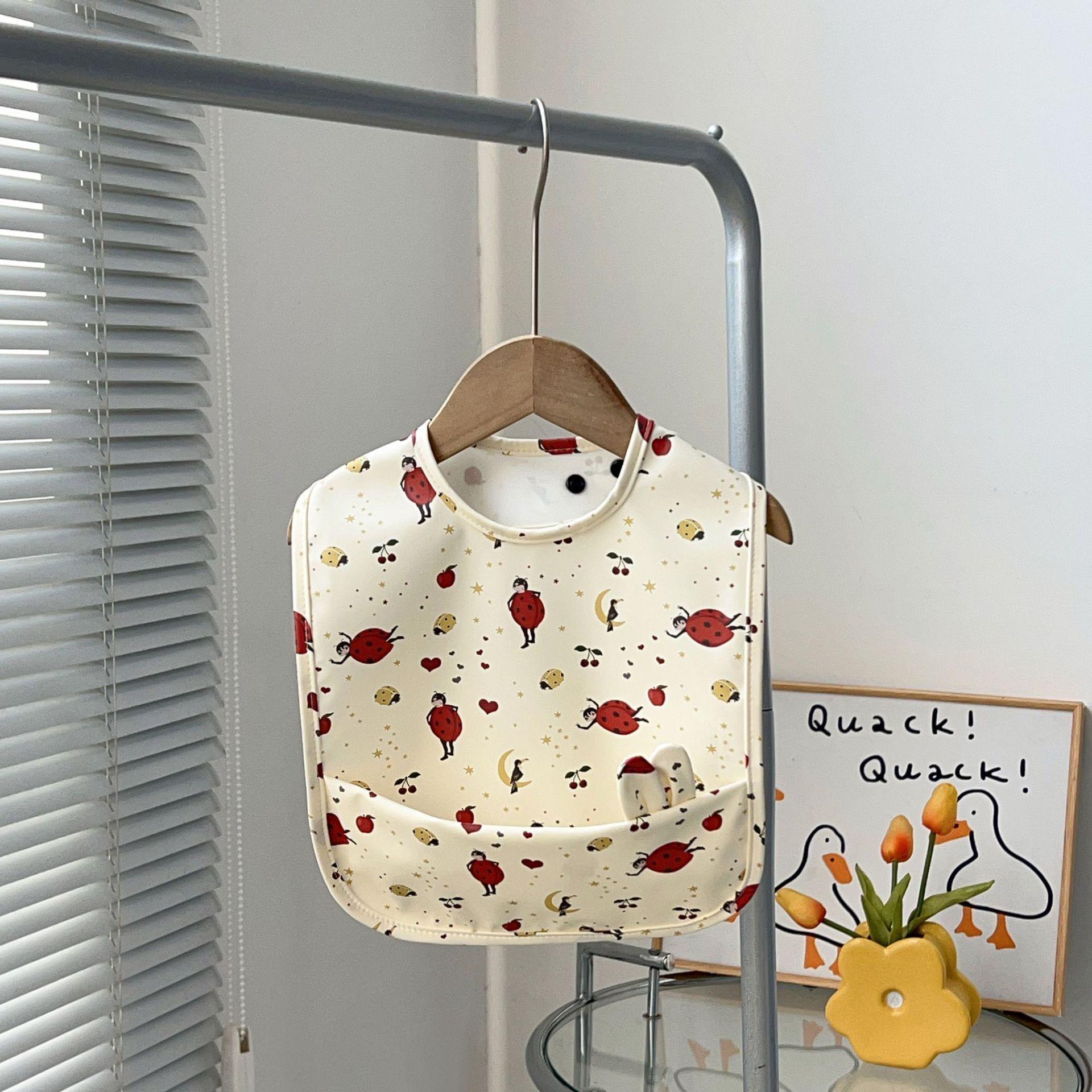 

Водонепроницаемые детские слюнявчики класса А - ПУ, устойчивые к пятнам, с большим карманом для мальчиков и девочек