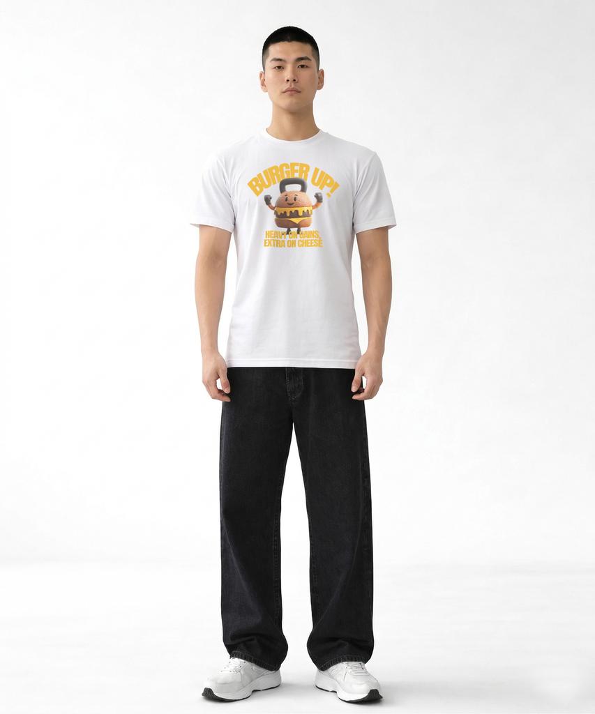 DRIFTOUT Burger Up Kettlebell Functional Short Sleeve T-Shirt (5 Colors) (Type A)