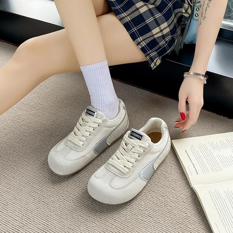 Fashion 2025 Brand Shoes Female Front Lace-up Women's Vulcanize Shoes Fashion Casual Comfortable Light Breathable Sneakers Zapatos Mujer