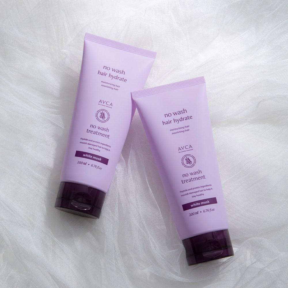 Abka No-Wash Treatment Hair Pack White Musk, 200ml, 2 Pieces