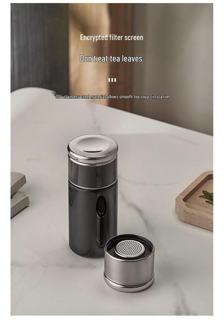 Portable Creative Stainless Steel Tea Infuser - Insulated High-End Cup