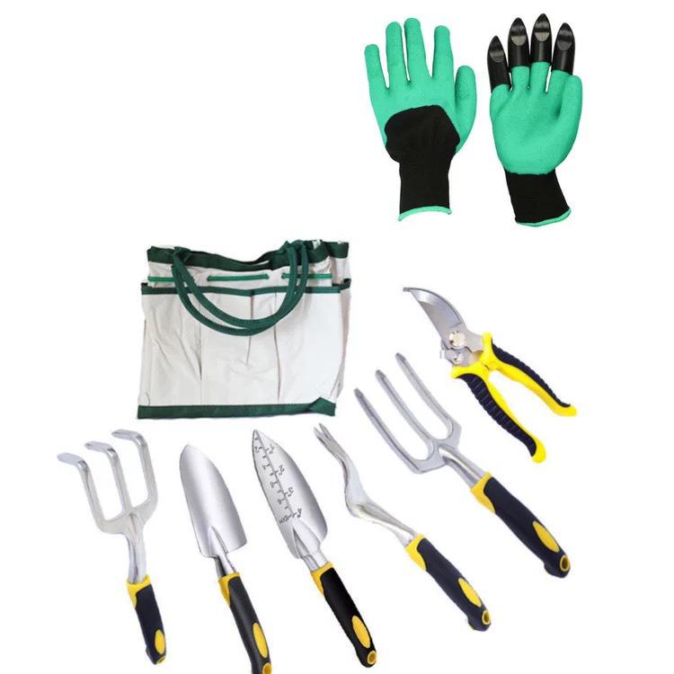 Gardening Tool Set: Shovel, Rake & Weeder for Planting, Digging, and Soil Cultivation in Flower Pots & Balconies