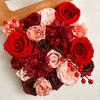 1Pc Autumn and Winter Red Rose Holly Artificial Flower DIY Flower Arrangement Party Wedding Outdoor Decoration Gift Box Flower