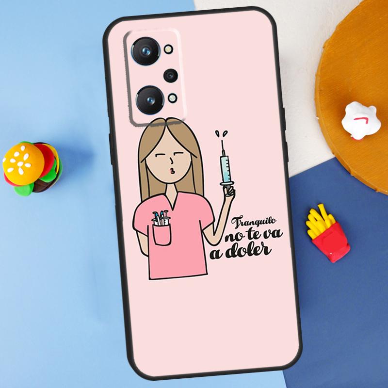 Nurse Doctor Dentist For Realme 14 13 12 10 11 Pro Plus GT 6 6T 5 GT7 Pro C55 C51 C21Y C25S C67 C75 C53 C61 Case
