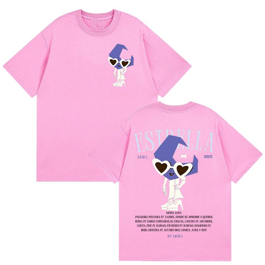 Rapper MORA Album 2025 Merch T Shirt Men's Retro O-Neck Cotton Short Sleeve T-shirts Summer Casual High Quality Fashion T-shirt