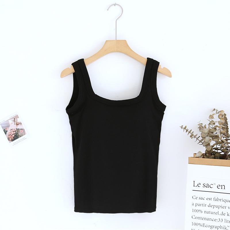 

Женская ребристая черная майка с чашками - Утягивающий цельный базовый слой и красивый дизайн спины S чёрный