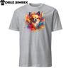 Vibrant Short-Sleeve Unisex T-Shirt: Colorful Chihuahua Dog Design!