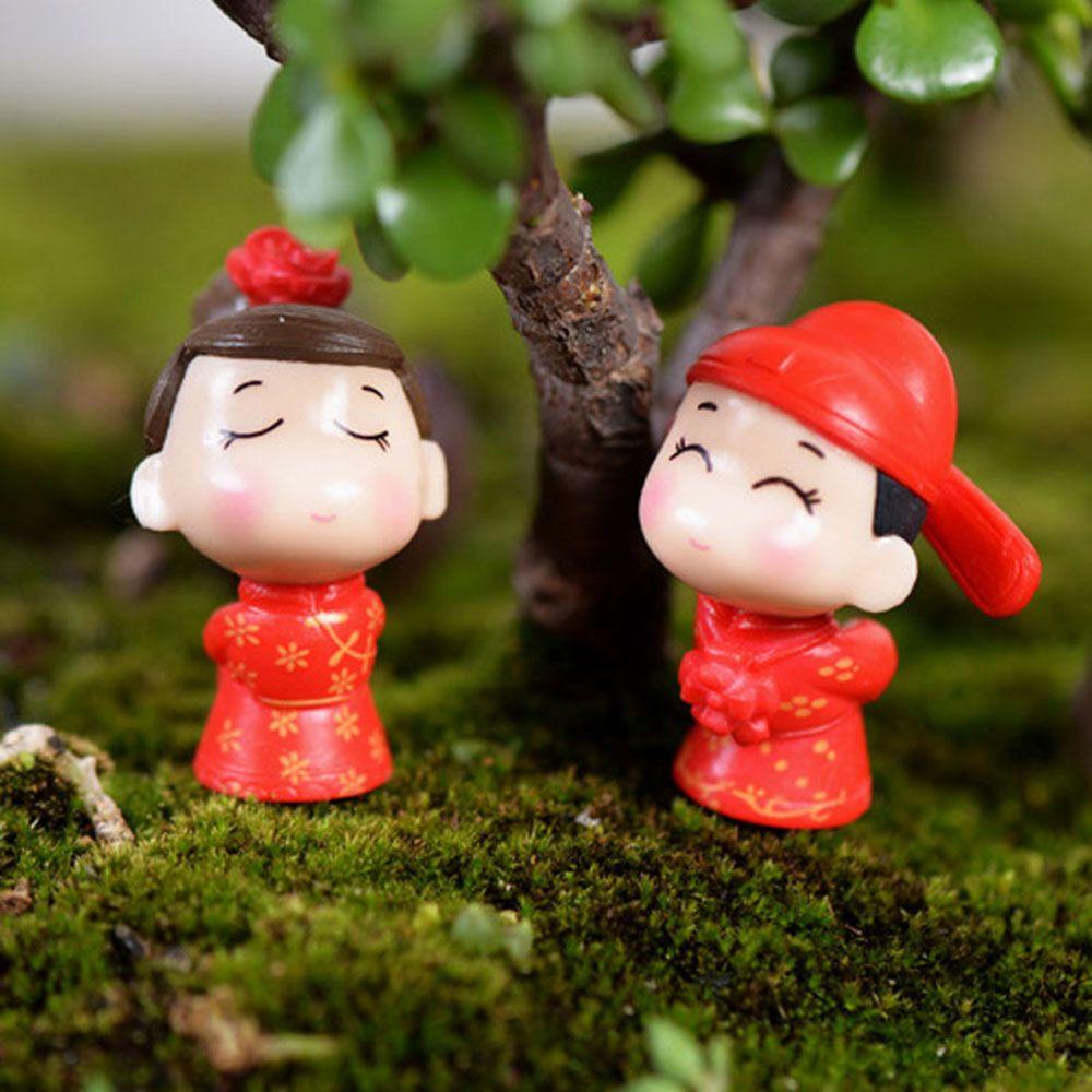 Weeding Mini Figurines Terrarium Miniatures DIY Decoration Garden Present
