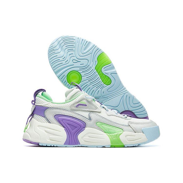 FILA Swarm Mesh Fabric Comfortable Versatile Low-Top Retro Basketball Shoes Women sneaker Purple White Gray F12W021213FSP