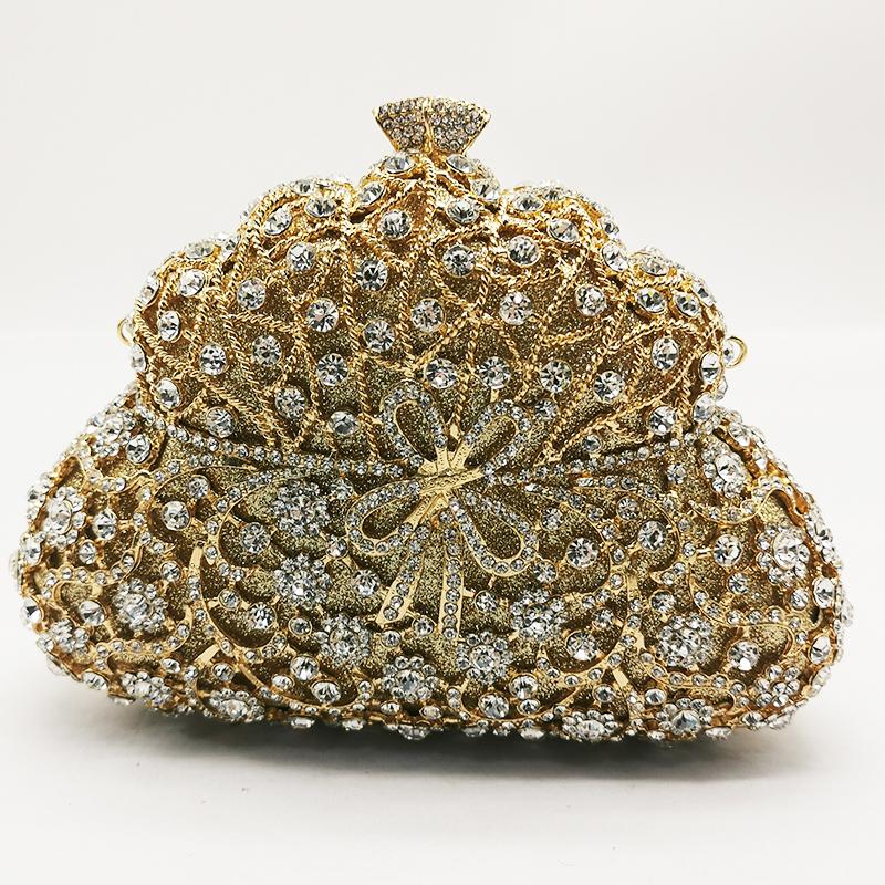 Blue Rhinestone Evening Bag Crystal Clutch Luxury Diamond Wedding Purse WHTUOHENG Party Cocktail Handbag For Gala Clutches