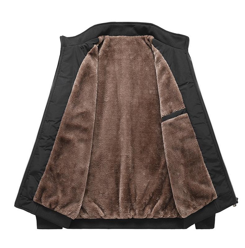 Men's 2025 Spring Stand-Collar Casual Jacket - Loose Warm Versatile Baseball Coat