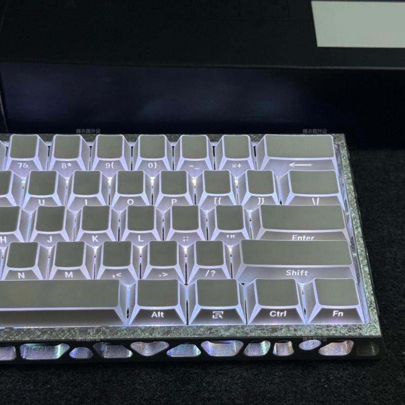 137 Tasten PBT Double Shot Seitenaufdruck TastenkappenFür 61 64 68 75 84 87 96 98 100 104 108 Tasten Mechanische Tastatur Kantenbeleuchtung