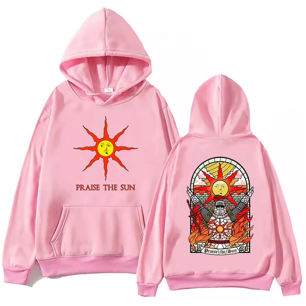 Dark Souls Praise The Sun Hoodie Harajuku Hip-Hop Pullover Top Sweatshirt Fan Gift Men's Women's Clothing Sweatshirt Female Male Hoodies
