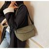 New cloth bag women's simple solid color shoulder bag large capacity fashion leisure going out messenger bag