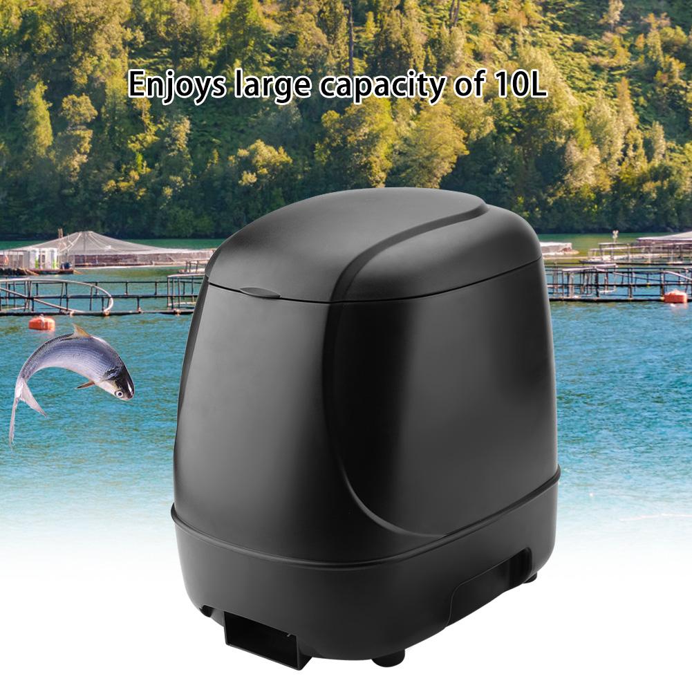 Outdoor Automatic Fish Feeder Fish Feeding Dispenser Timer for Pond Aquarium (Without Battery)