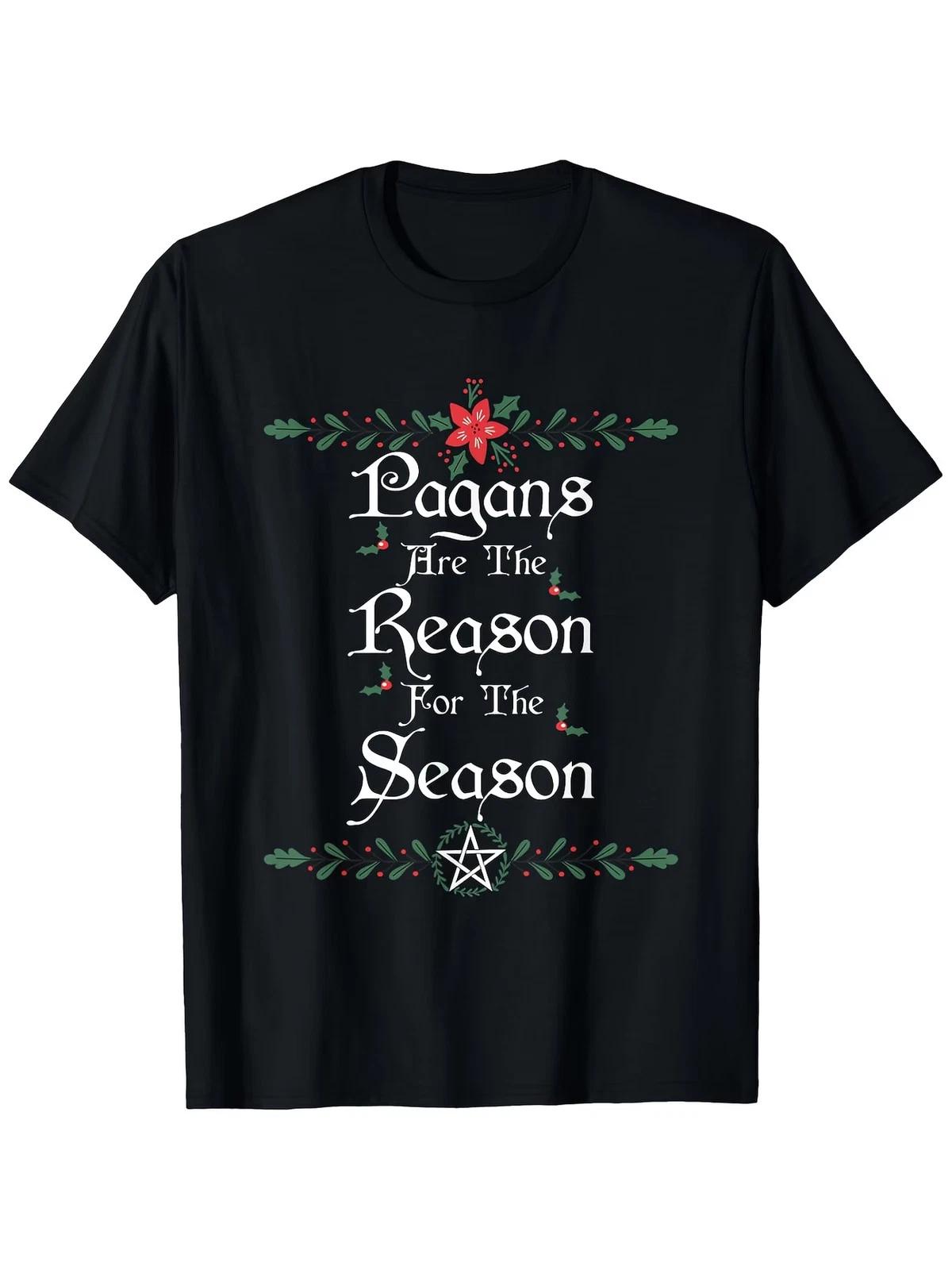 Winter Solstice Pagan Yule T-Shirt - Pagans Are The Reason for The Season - Vint XXL