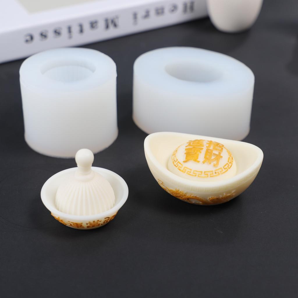 Geometric Candle Mold Silicone Mold for Candle Making Reusable Candle Resin Epoxy Mould Casting Molds DIY Silicone Mould