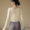 Women's Exquisite Long-Sleeve Yoga T-shirt with Built-in Bra