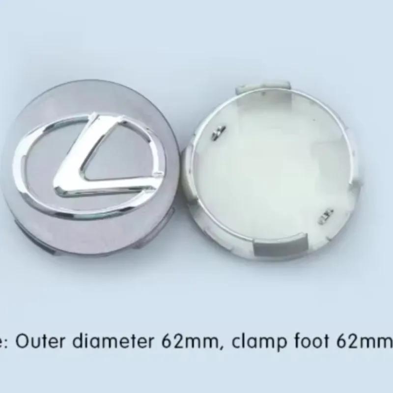 

4Pcs 62MM Car Styling Wheel Center Cap Hub Replaced Covers For Lexus ES300 RX330 RX300 GS300 IS250 IS200 CT200h IS300 NX RX LX 4Pcs 62MM сірий