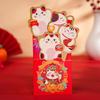 2pcs Cartoon Horse Year Red Envelope Blessing Words HongBao Red Lucky Bag  Chinese Festival