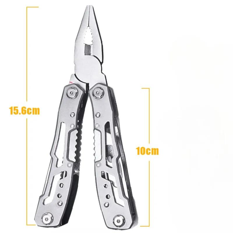 Stainless Steel Multi-tool Pliers Outdoor Combination Knife PliersMulti-purpose Pliers Tools Folding Portable