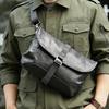Men's Casual Crossbody Bag Genuine Leather Fashi High-Grade Shoulder Bag First Layer Cowhide Chest Bag
