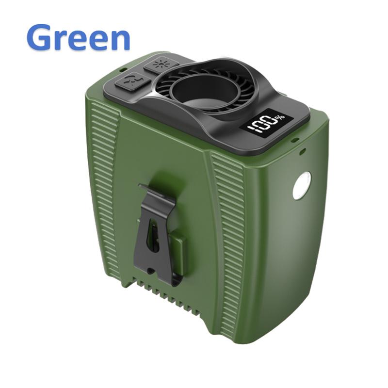 10000mAh Portable Waist Fan with Power and 5 Speed Strong Airflow Cooling Fan Bank on Wearable Belt for Sports Working Outdoor