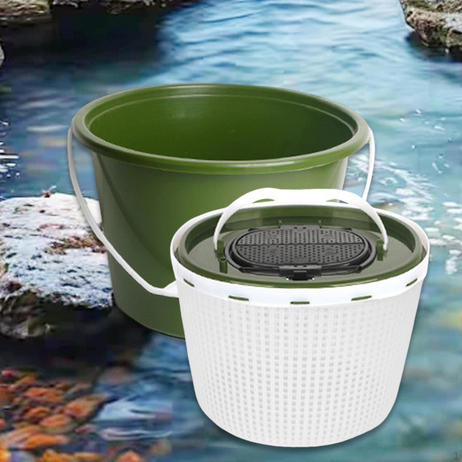 

Дышащий ящик для хранения живой рыбы, идеально подходит для кемпинга и походов Round 10L