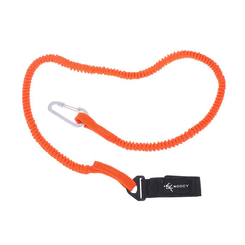Elastic Kayak Paddle Leash Adjustable Pole Coiled Lanyard Cord Rowing Boat Accessories