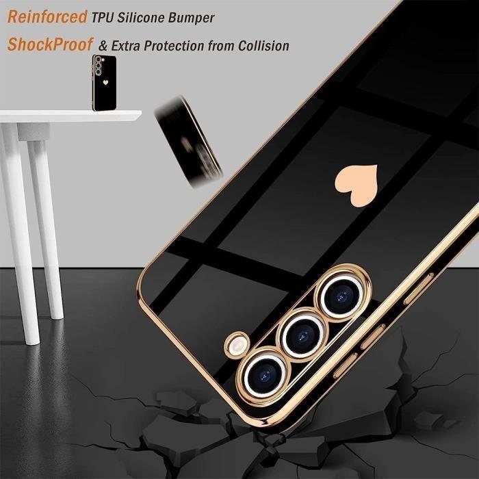 Coque - compatible Samsung Galaxy S25 - Motif Cœur - Souple - Anti-Rayure - 2 Verres Trempés