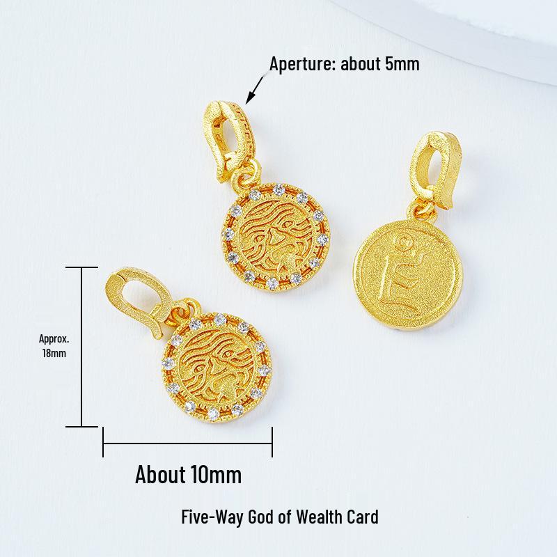 Year of the Horse Sand Gold Non-Fading Drip Oil Beaded DIY Bracelet and Jewelry Accessories.