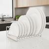 Stainless Steel Plate Draining Rack Space Saving Dish Storage Rack  Kitchen