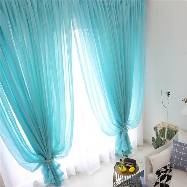 2025 Nuove Tende Trasparenti con Ombreggiatura del 30% per Finestra Soggiorno Tenda in Voile Tulle Trasparente Colorata Drappeggi per Matrimonio Decorazione Casa Alta Qualità