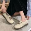 Loafers Ladies Footwear With Straps Heel Single Moccasins Cute Low Price 2025 Trend Young Genuine Mark Y2k 39 Women's Flat Shoes